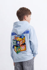 Boy's Tomato Store Sweatshirt Oversize Cartoon Collage Back Graphic Hooded Design