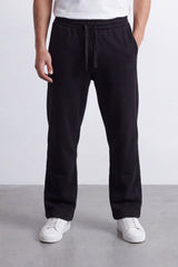 Men's Tomato Store Soft French Terry Track Sweatpants Tonal Logo Detail Wide Leg Melton