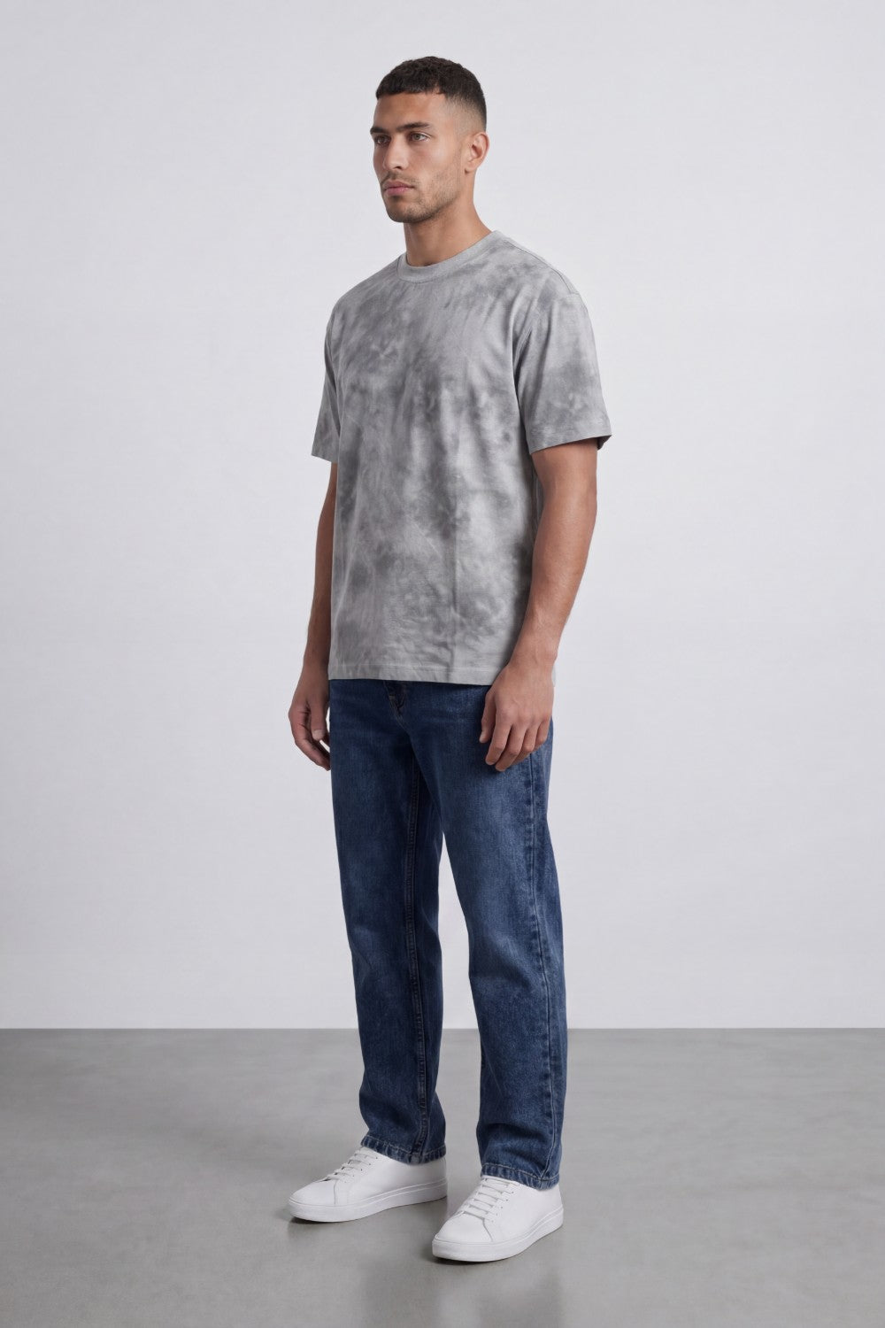 Men’s Tomato Store Cloud Wash T-Shirt Crafted With Crew Neck Drop Shoulder Relaxed Street Fit