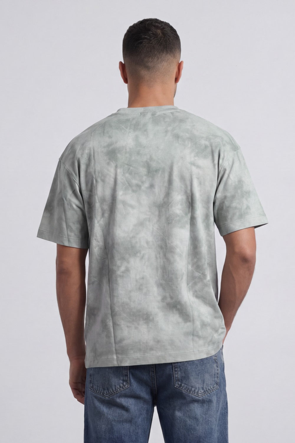 Men’s Tomato Store Cloud Wash T-Shirt Crafted With Crew Neck Drop Shoulder Relaxed Street Fit