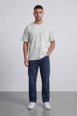 Men’s Tomato Store Faded Texture Relaxed Fit T-Shirt With Soft Washed Surface