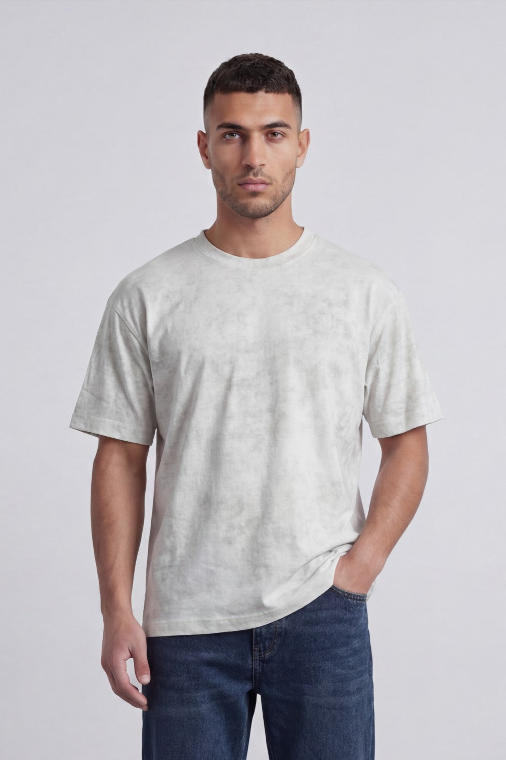 Men’s Tomato Store Faded Texture Relaxed Fit T-Shirt With Soft Washed Surface