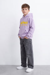 Boy's Tomato Store Sweatshirt Hooded Design Skate Duck Back Graphic Melton Over Size