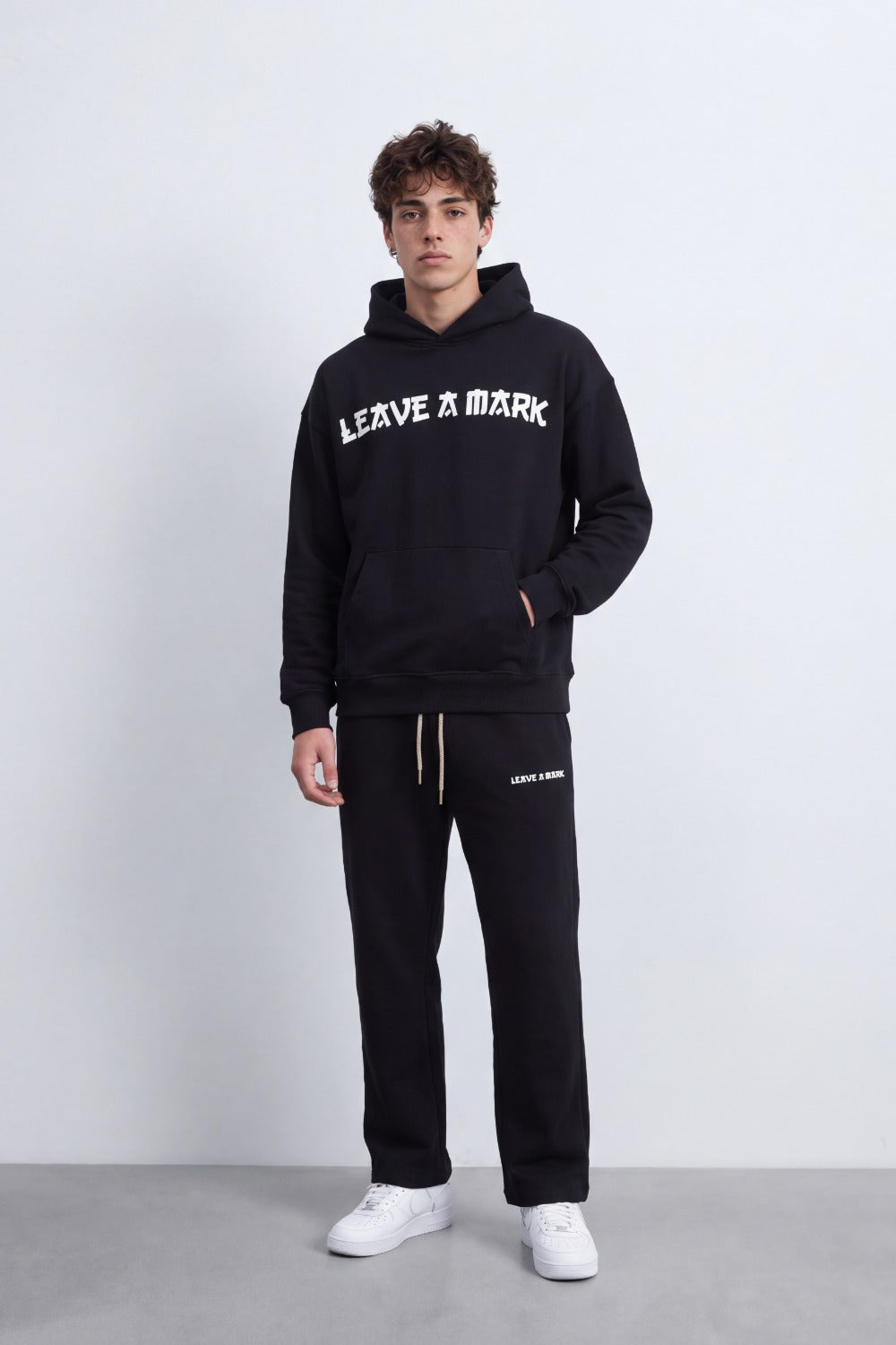 Men's Tomato Store Outfit Oversize Hooded Design Typography
