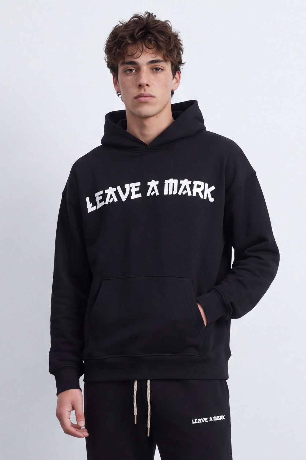 Men's Tomato Store Outfit Oversize Hooded Design Typography