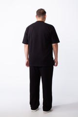 Men’s Big Size Tomato Store Ribbed Lounge Set Matching Outfit Vertical Texture