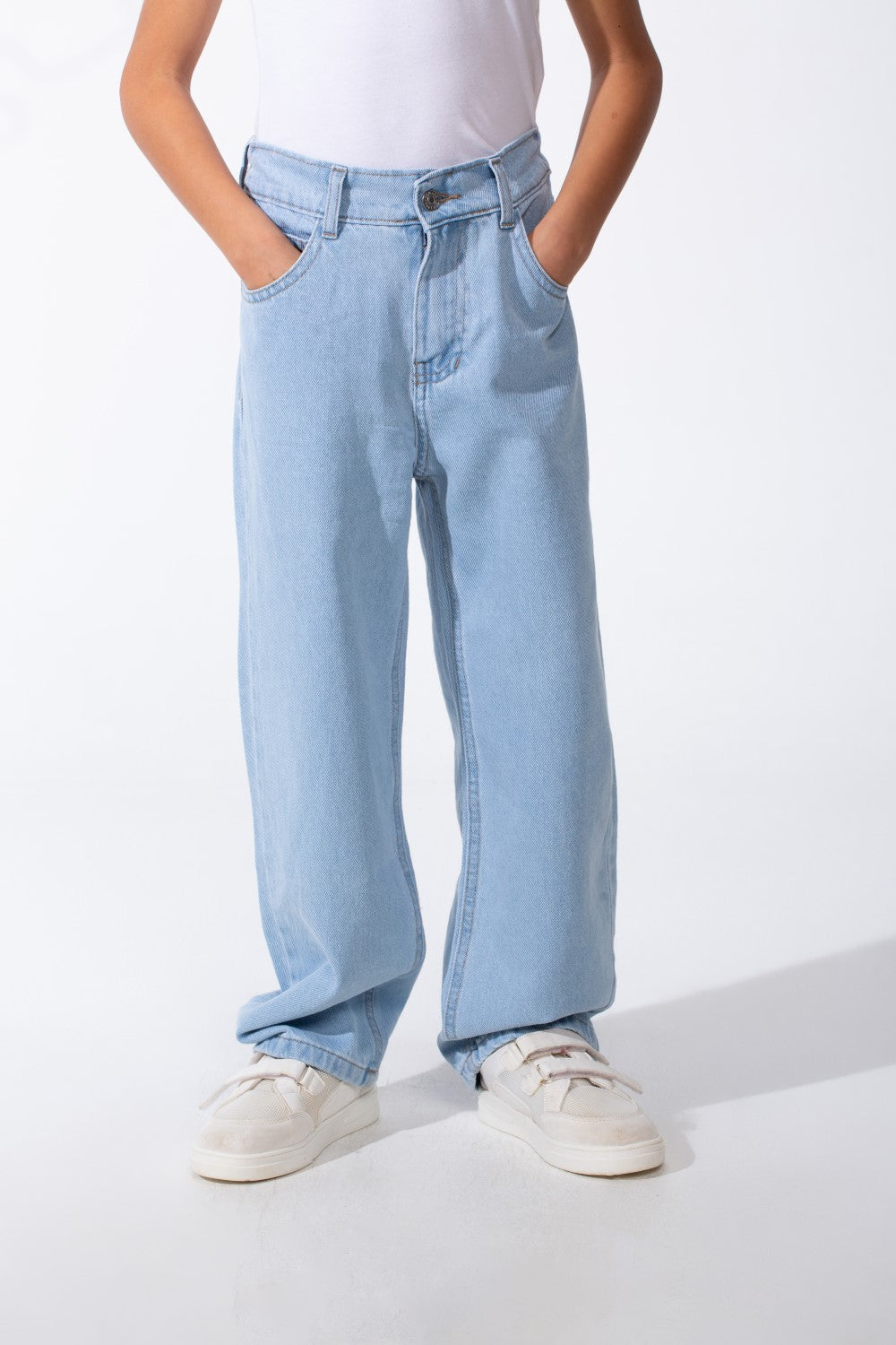 Boy's Classic Boyfriend Design Secure Button Zipper Fly Closure Traditional Five-pocket Layout Relaxed Fit Suitable For Casual Occasion Jains Pants