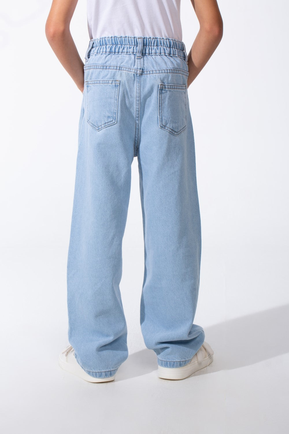 Boy's Classic Boyfriend Design Secure Button Zipper Fly Closure Traditional Five-pocket Layout Relaxed Fit Suitable For Casual Occasion Jains Pants