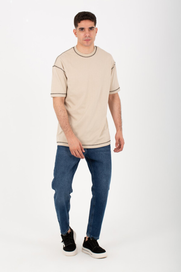 Mens Basic Oversize T-shirt With Round Neck And Short Sleeves