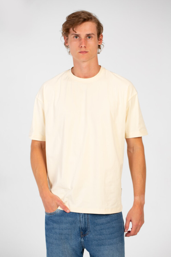 تيشرت رجالي بيزك ياقة دائرية تلبيس عادي بأكمام قصيرة بخامة تتنفس