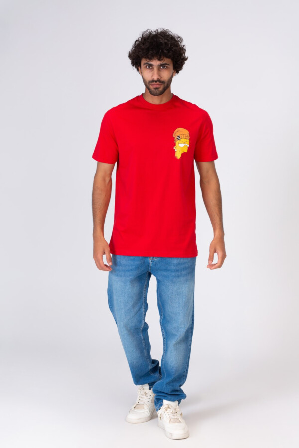 Mens Comfortable Printed Crew Neck T-shirt