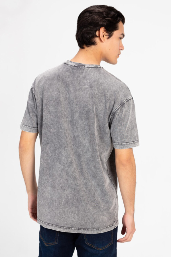 Men's Oversized Printed Washed T-Shirt
