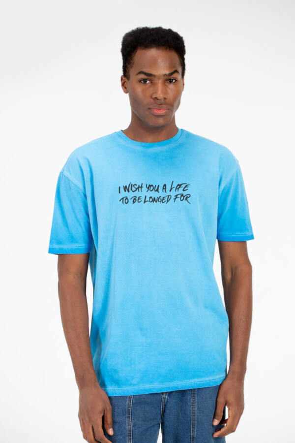 Men's Half Sleeve Oversized T-shirt With A Back Skull Print