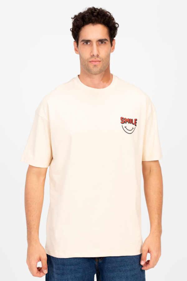 Men's Round Printed Regular Fit T-Shirt