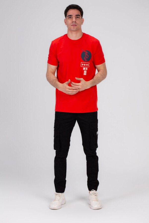 Men's Front & Back Printed Regular Fit Made Of Comfort Cotton T-shirt Elevate Your Casual Look With Its Unique Graphic Design