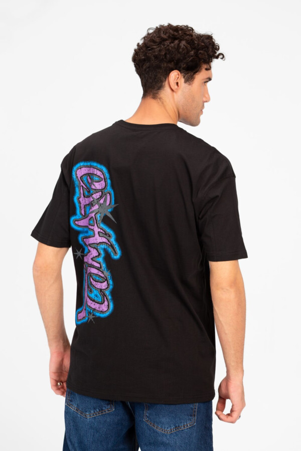 Men's Rounded Printed Regular Fit T-Shirt