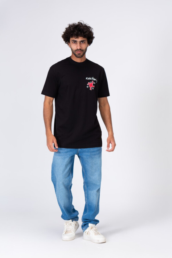 Mens Printed T-shirt With Short Sleeves And Rround Neck