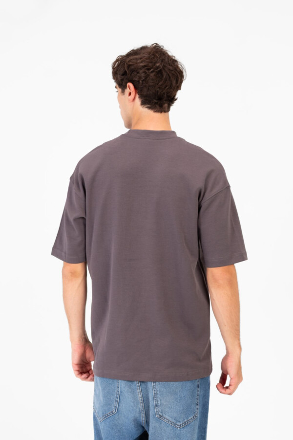 تيشرت رجالي تلبيس عادي بطباعة بارزة أكمام قصيرة ياقة دائرية