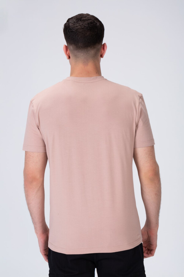 Men's Cotton Half Sleeve T-shirt With Front Print Around The Neck