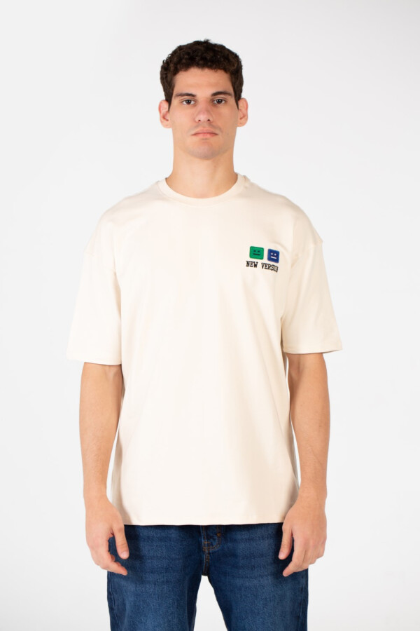 Men's Slim Fit Melton Printed Crew Neck T-Shirt