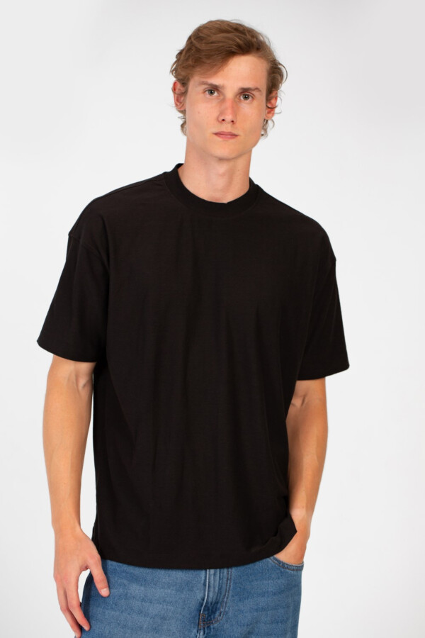 تيشرت رجالي صيفي بيزك سادة تلبيس عادي بأكمام قصيرة ياقة دائرية