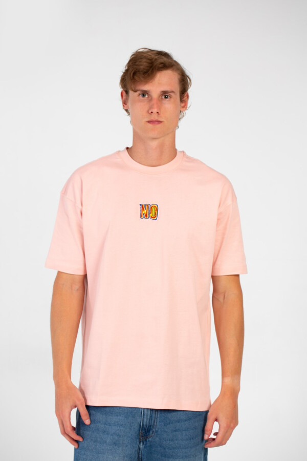 تيشرت رجالي بطبعة نو تلبيس عادي بأكمام قصيرة وياقة دائرية