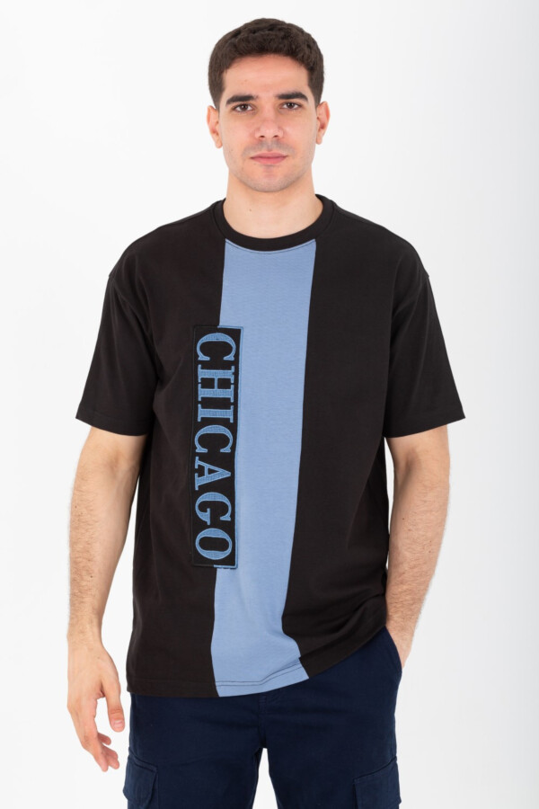 تيشرت رجالي اوفر سايز بياقة دائرية مع نسيج قابل للتنفس