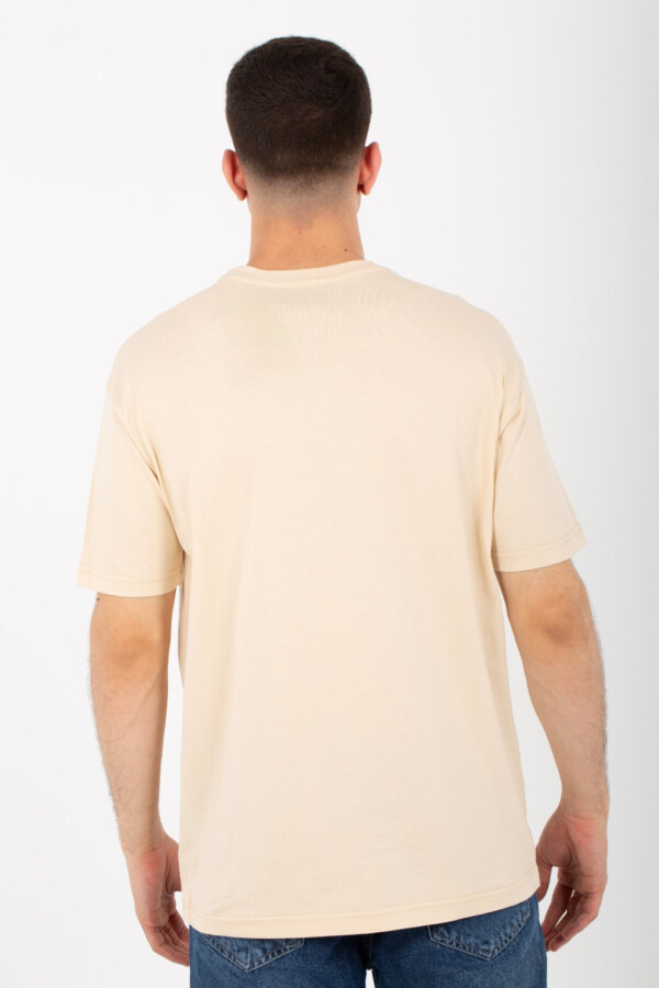 Men's Round Over Size T-Shirt With Short Sleeves And Summer Melton Material