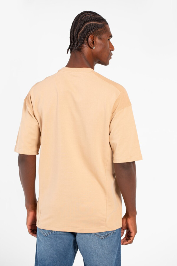 Men's Tomato Summer Melton Oversized T-Shirt With Short Sleeves And Crew Neck