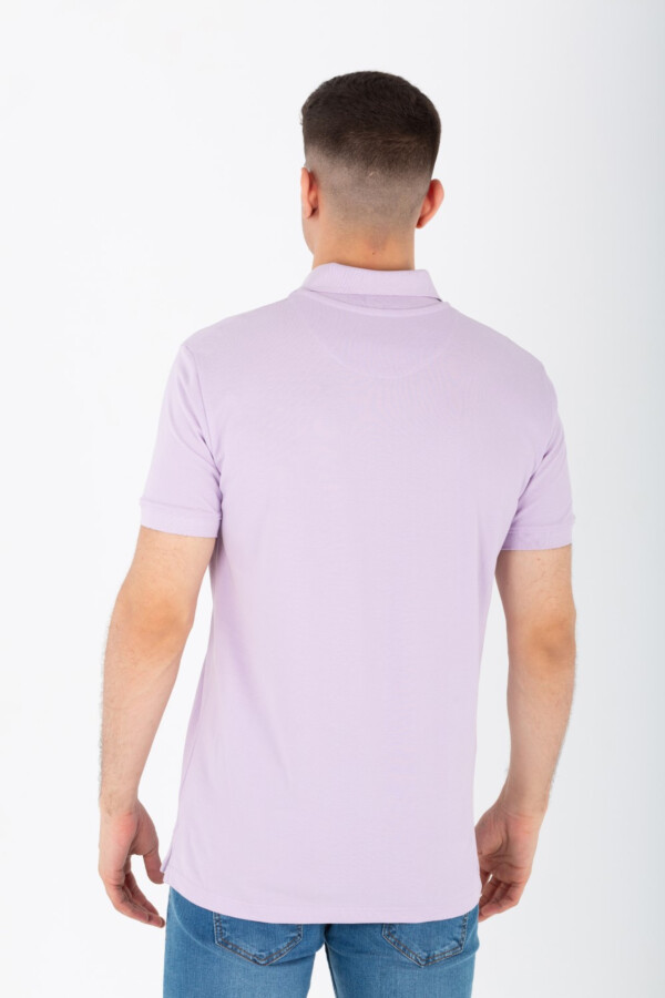تيشرت بولو رجالي بقصة عادية مع ياقة وبادج توميتو