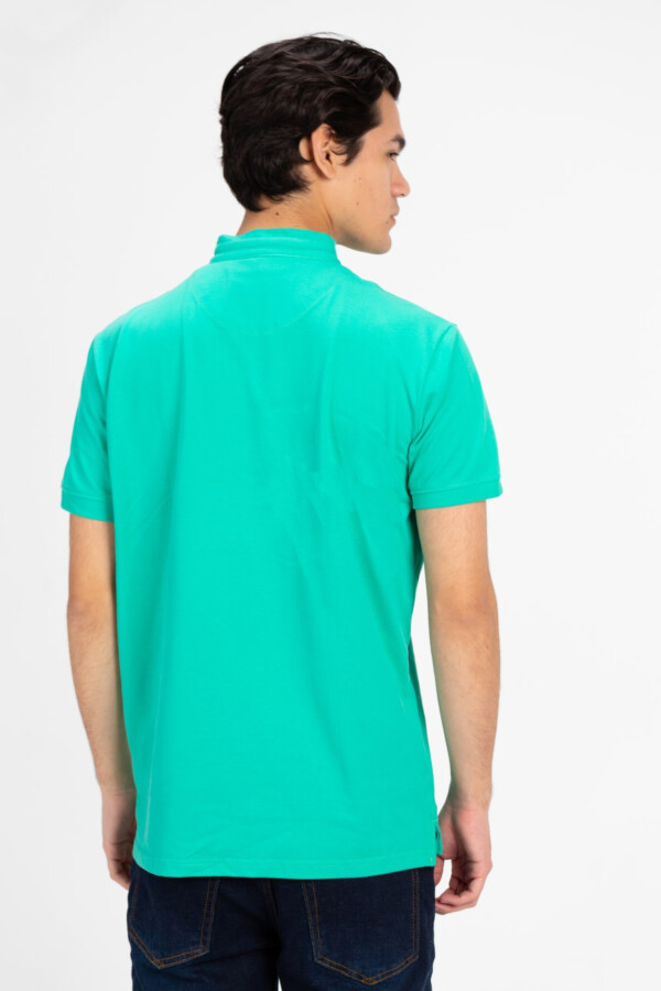 Men's Slim Fit Front Half Button Polo T-Shirt