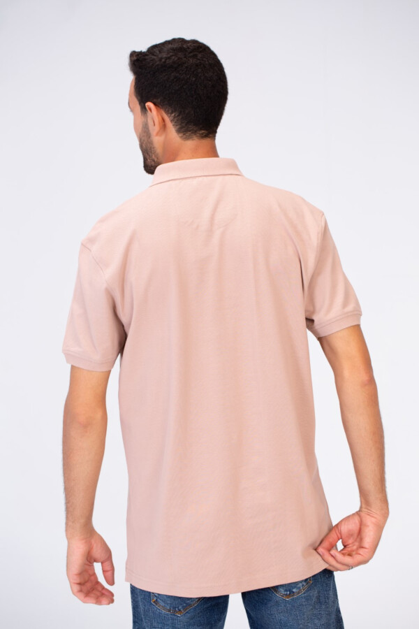 تيشرت بولو رجالي سليم فيت نص كم مع طباعة توميتو من الأمام