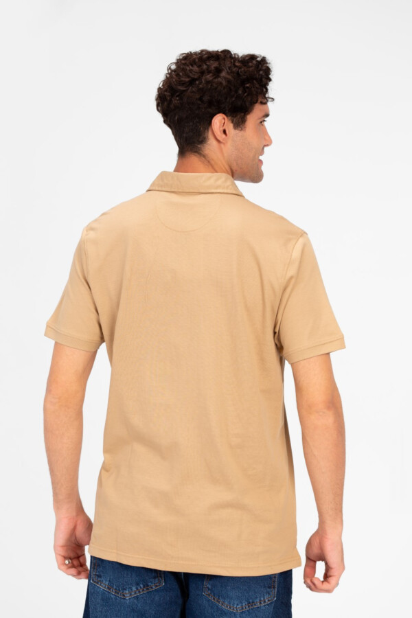 تيشرت بولو رجالي توميتو بنصف أزرار سليم فيت