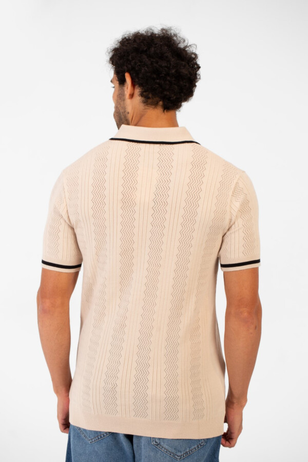 تيشرت رجالي نصف سوستة بياقة بولو بخامة تتنفس عالية الجودة نصف كم