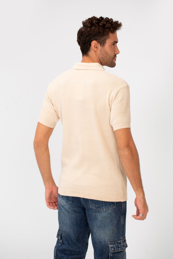 تيشرت بولو رجالي بنصف سوستة قصة ضيقة أكمام قصيرة عالي الجودة