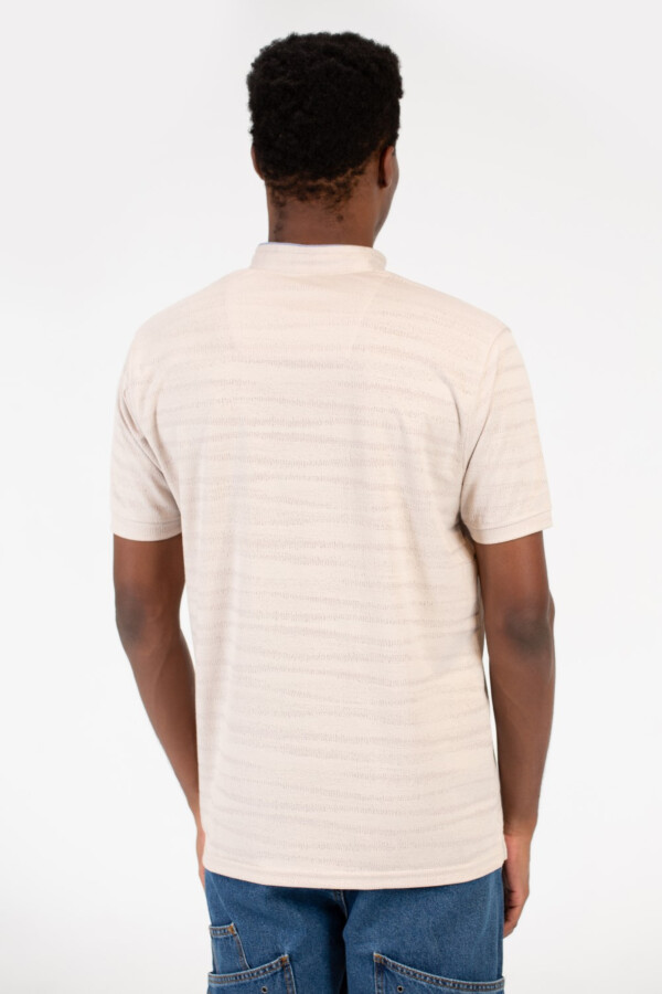 Men's Half Button Front Polo T-Shirt