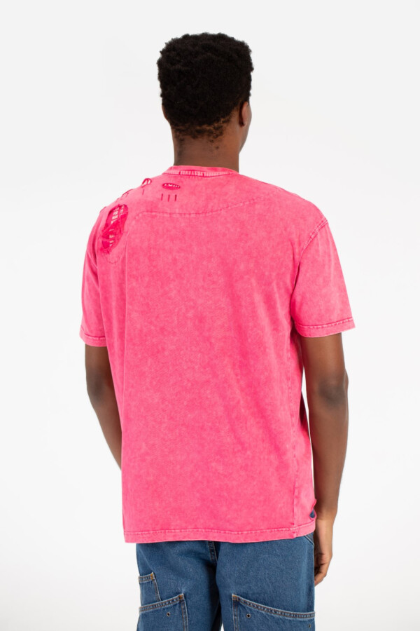 Men's Washed Cutting Oversize T-Shirt