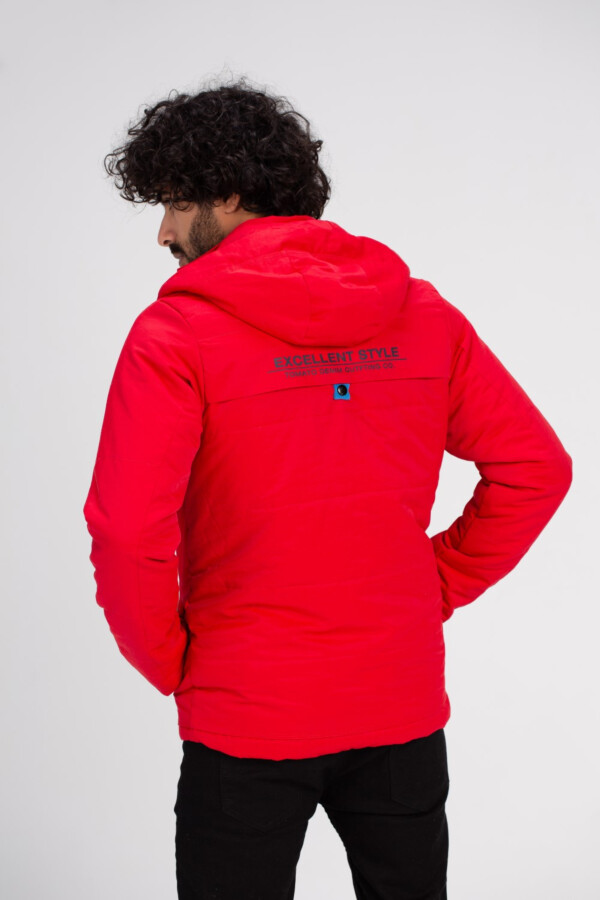 جاكيت رجالي مع تفاصيل فريدة وطباعة خلفية  مضاد للماء و خامة عالية الجودة