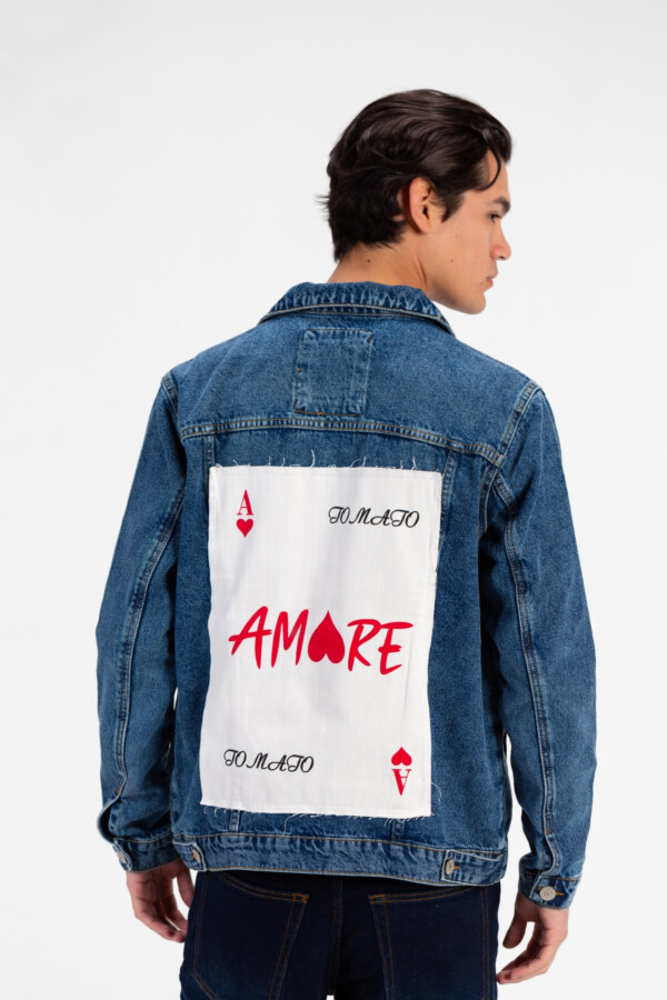 جاكيت جينز رجالي توميتو بأكمام طويلة وجيوب