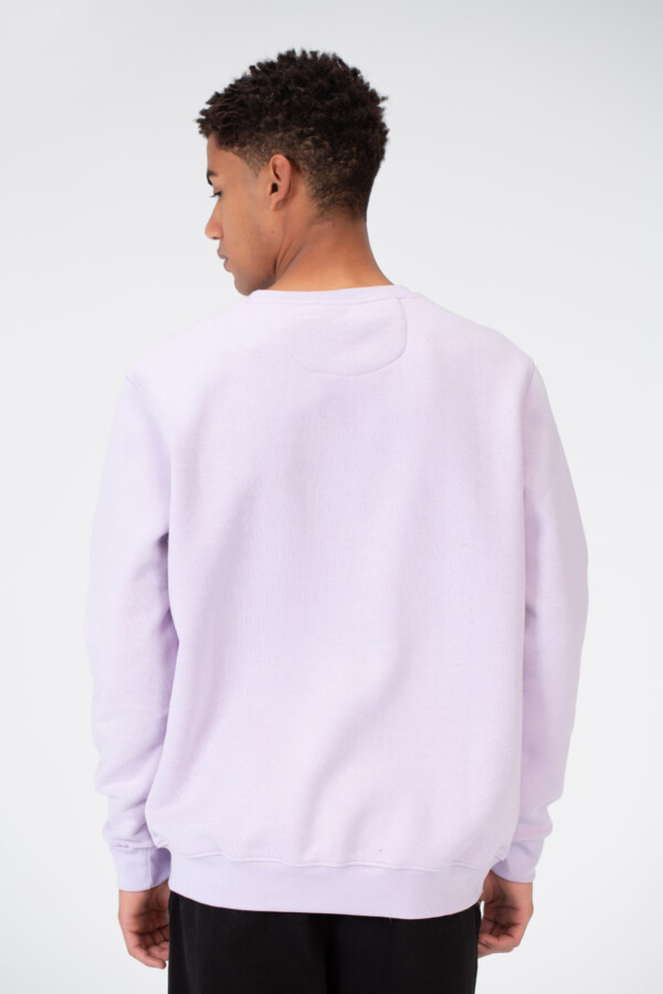 Men's Round Neck Sweatshirt With Text Print On The Front