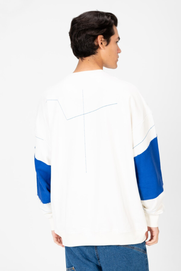 سويت شيرت رجالي ياقة دائرية مطبوع اوفر سايز