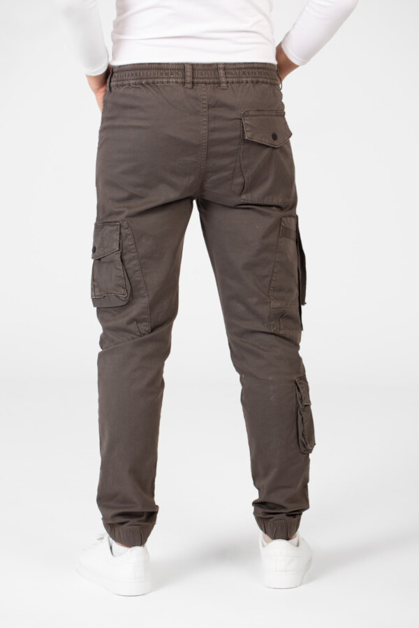 Men's Slim Fit Gabardine Sherwal Pants With Front Zip Pockets