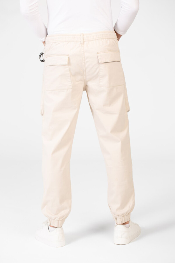 Men's Slim Fit Gabardine Sherwal Pants With Drawstring In The Middle