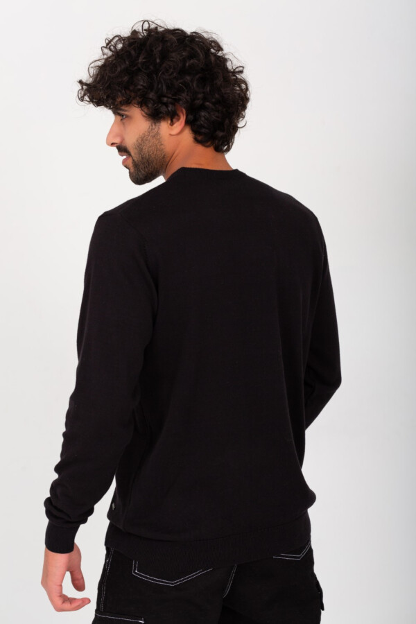 Men's Rounded Neck Padded With Unqiue Modern Pattern Pullover