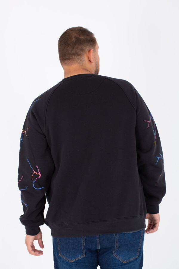 سويتشيرت بيج سايز رجالي راوند ميلتون بطباعة توميتو