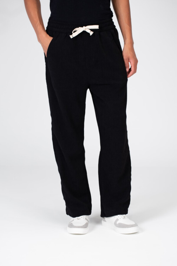 Men's Velvet Sweatpants With Elastic Waistband In Modern Cut And Back Pocket