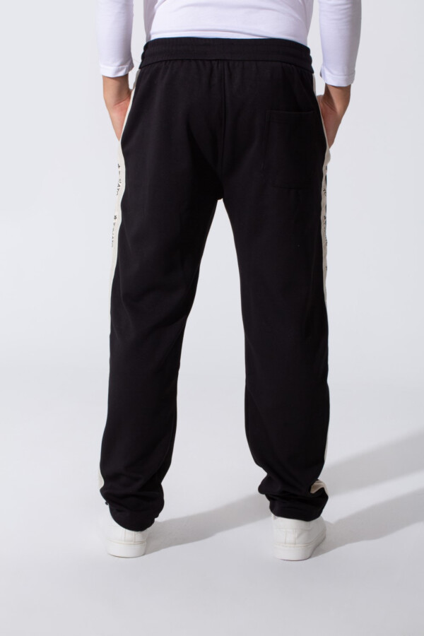 Men's Tomato Oversized Sweatpants With Elastic Waistband And Side Stripe