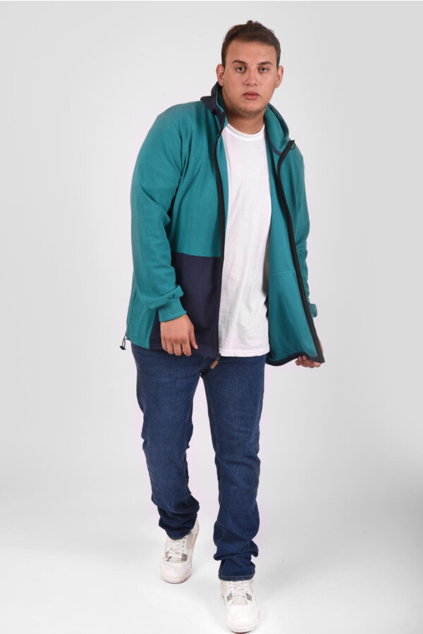 سويت شيرت رجالي مقاسات خاصة بقصة ضيقة و مبطن من الداخل و سوستة كاملة و تفاصيل فريدة