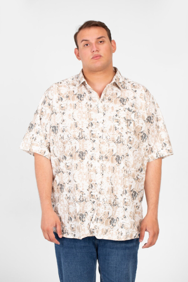 Men's Big Size Tomato Summer Printed Short Sleeve Shirt