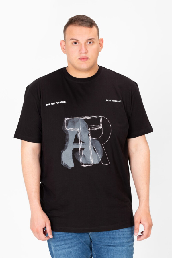 Men's Big size Printed Half Sleeve Round Neck T-shirt